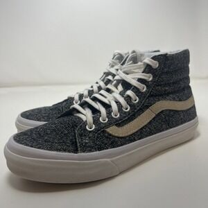 Vans X Madewell SK8-Hi Slim High top Sneakers Men's Sz 4.5 Women's Sz‎ 6 Gray
